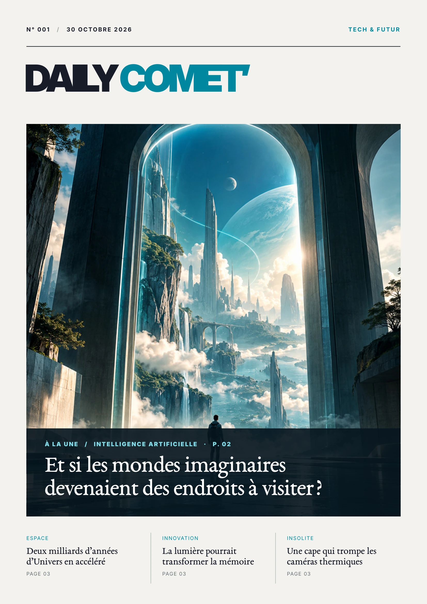 Page 1 : couverture de Daily Comet’